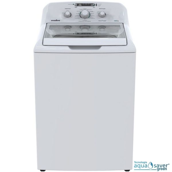 LAVADORA 19 KG  MABE BLANCA C/GABINETE