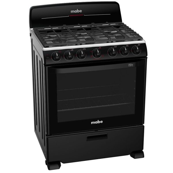 ESTUFA MABE DE GAS 30" cub. Inox, luz en el horno,encendido eléctrico.